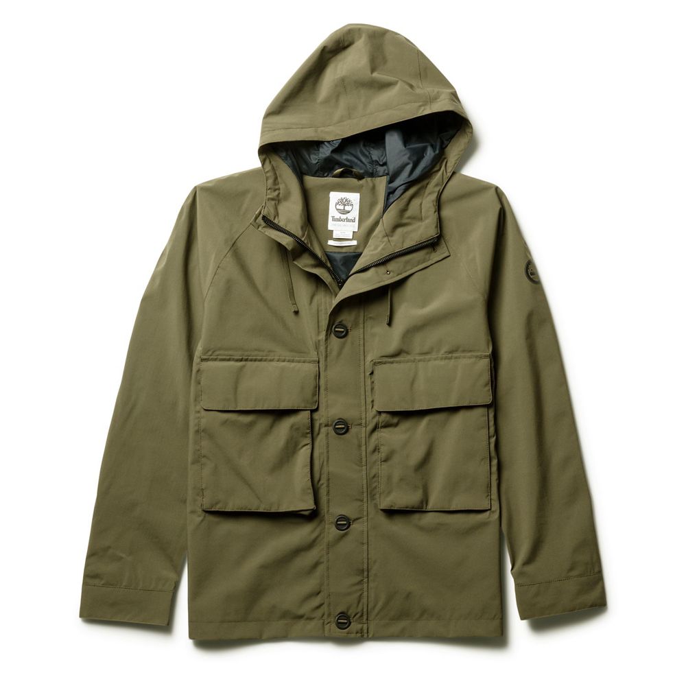 Timberland Mens Jackets Ecoriginal Waterproof Worker - Olive - India BZ1264589